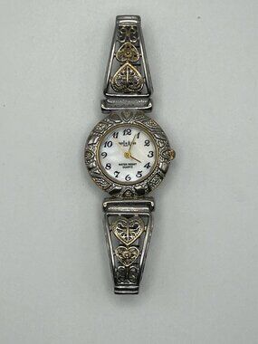 Vintage 90's La Express Ladies Watch Silver Gold Tones Working new battery
